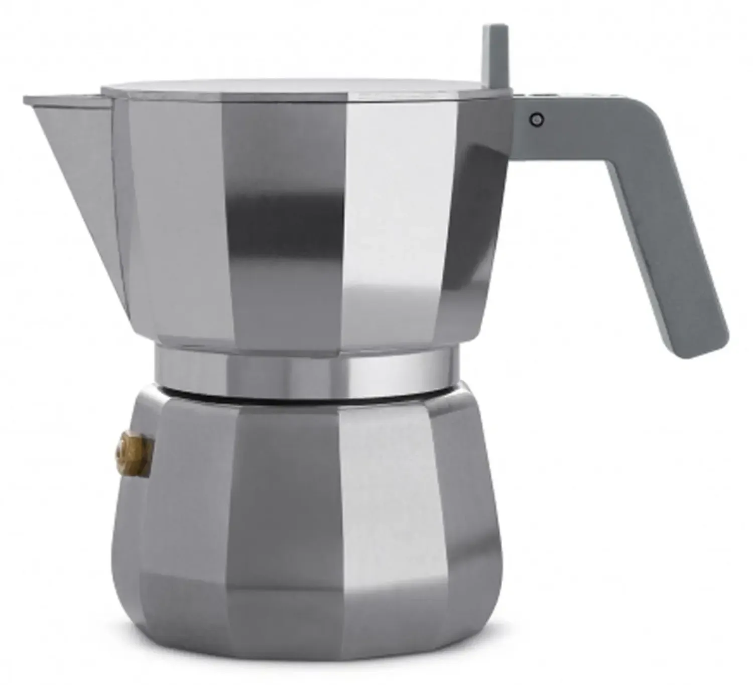 - Espresso kaffemaskine - 3 kopper - Grå aluminium^Alessi Clearance