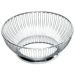 - Frugtskål Ø24 cm - Rund basket stål - Brødkurv - Frugtkurv*Alessi Hot