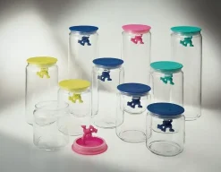 - Gianni opbevaringsglas - Sort låg - 70cl^Alessi Outlet