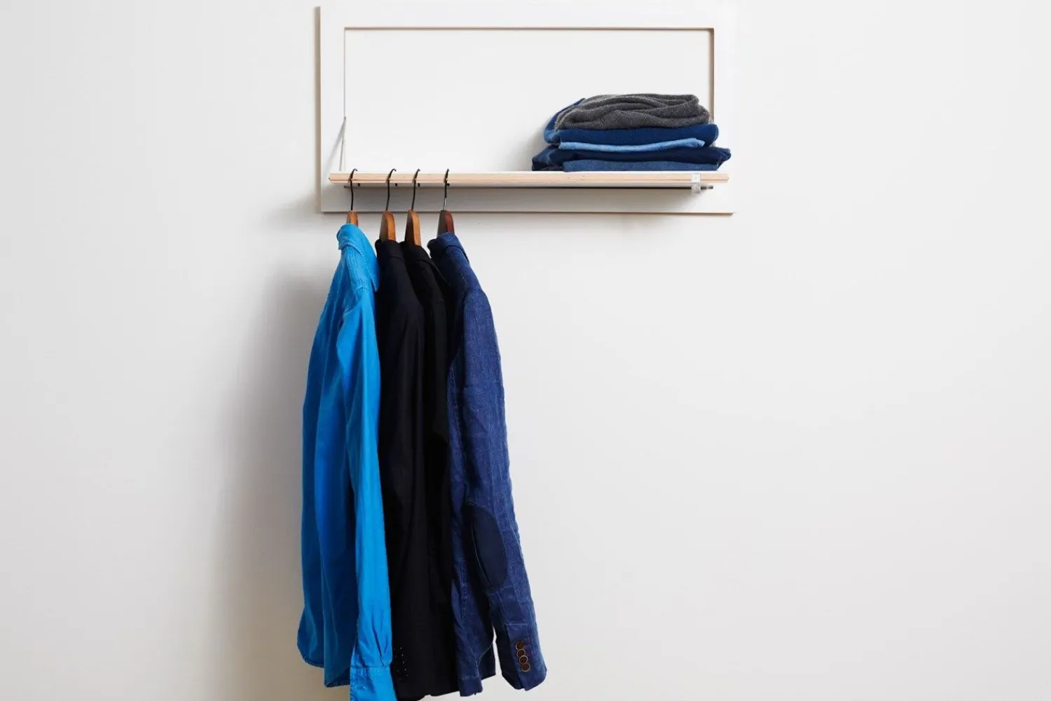 - Fläpps Hängrail - Knagerække/Hylde - Hvid*Ambivalenz Discount