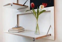 - Fläpps Hylde - 80 x 40 cm - Hvid birk*Ambivalenz Discount