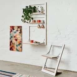 - Fläpps Hylde - 80 x 40 cm - Sort birk^Ambivalenz Sale