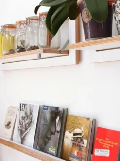 Fläpps - Foldbar Hylde - 80 x 27 cm - Hvid birk*Ambivalenz Discount