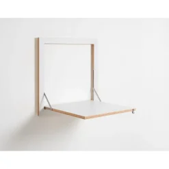 Fläpps - Foldbart skrivebord - Væghængt - Hvid - 60x60 cm^Ambivalenz Discount