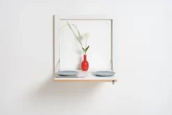 Fläpps - Foldbart skrivebord - Væghængt - Hvid - 60x60 cm^Ambivalenz Discount
