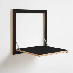 Fläpps - Væghængt skrivebord - foldbart, Sort 60x60 cm*Ambivalenz Discount