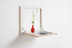 Fläpps - Væghængt skrivebord - foldbart, Sort 60x60 cm*Ambivalenz Discount