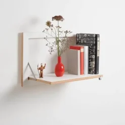 Fläpps Hylde - Foldbar - 60 x 40 cm - Hvid birk*Ambivalenz Outlet