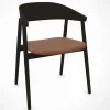 - AC2 Armstol - Bøg - Sort m. brun polstring*Andersen Furniture