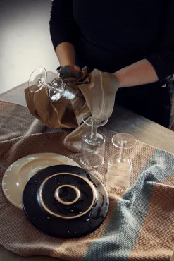 - Andersen Viskestykke - Beige/Blå*Andersen Furniture Best