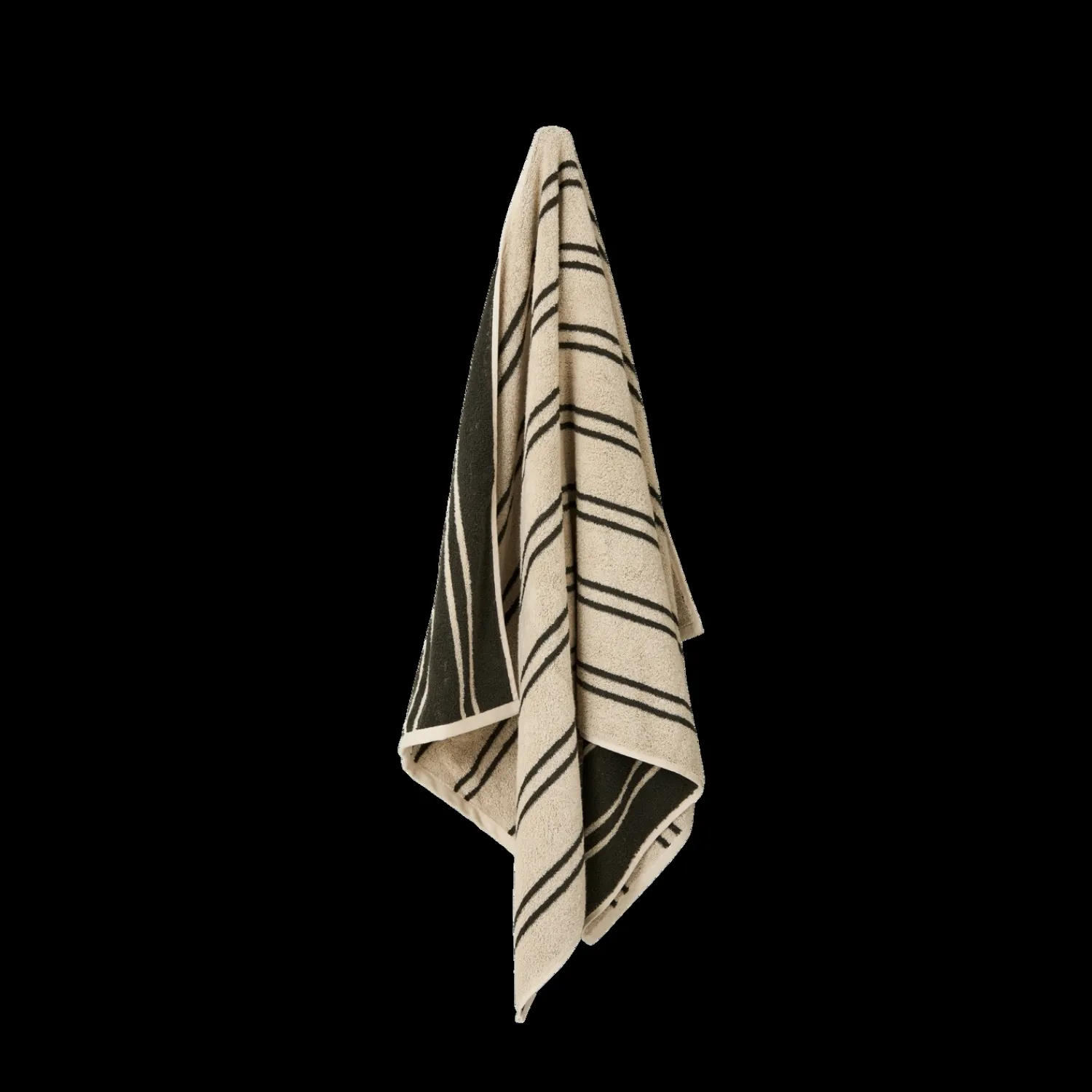 - Andersen Håndklæde - B70xL140 - Beige/Grøn^Andersen Furniture Best