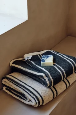 - Andersen Håndklæde - B50xL100 - Beige/Grøn*Andersen Furniture Online