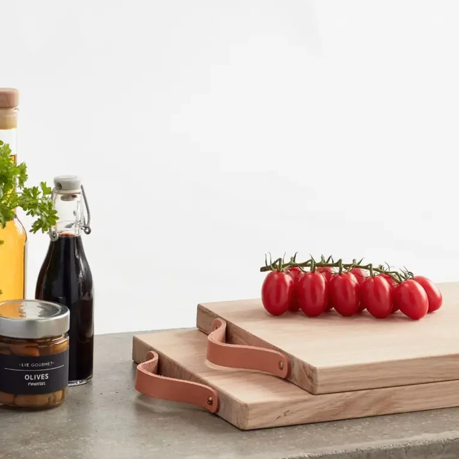 - Skærebræt med læderhåndtag - Large^Andersen Furniture New