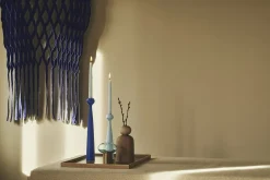 - Lysestage - Blossom Tulip - Kobolt Blå - H:33,5 cm^Applicata Outlet