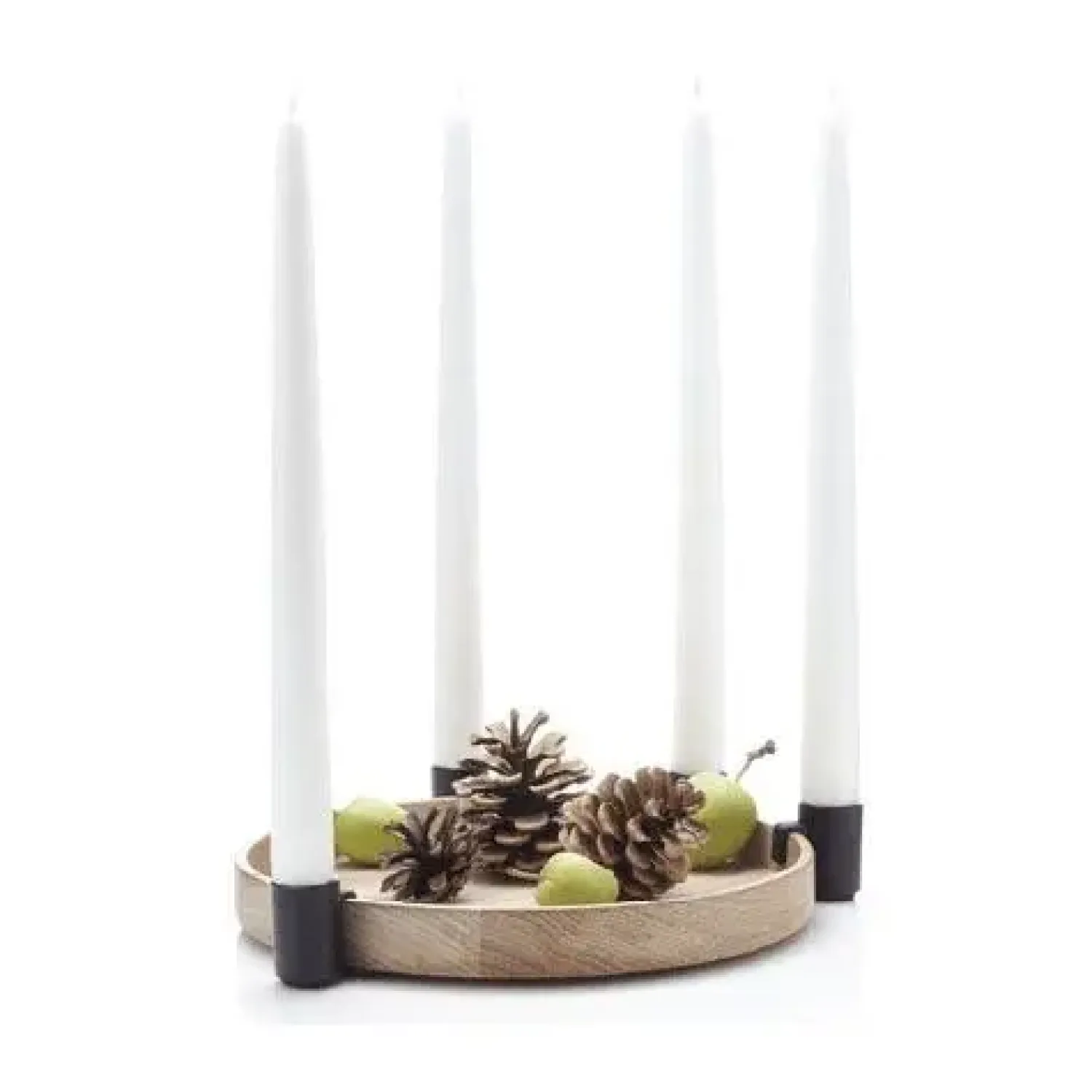 - Lysestage - LUNA - Eg og Sort Metal*Applicata