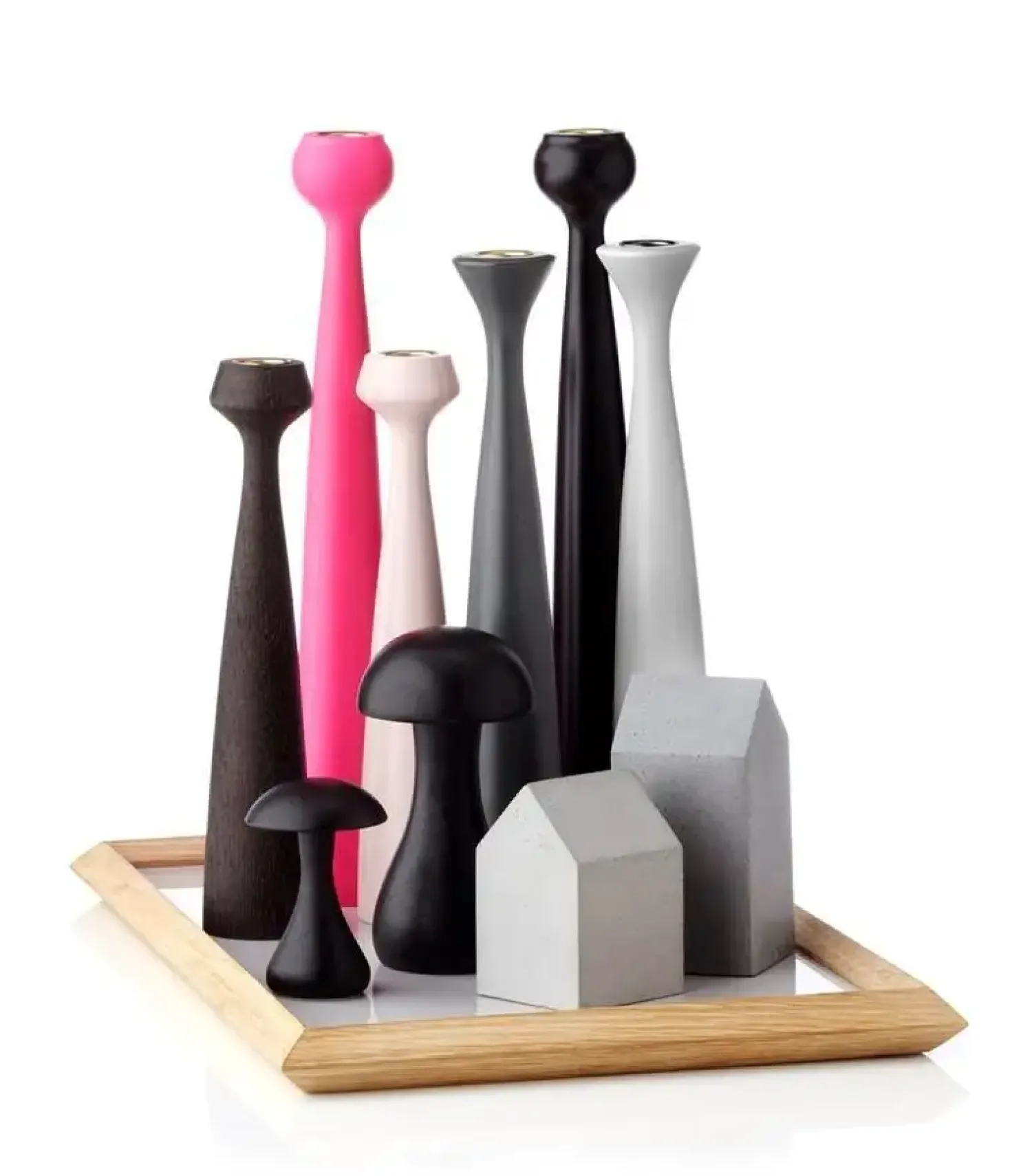 - Lysestage Blossom Lilly - Cool Grey - Grå - H:24,5 cm*Applicata Sale