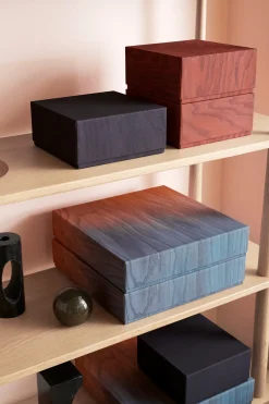 - Opbevarings kasse med låg - Blå/rød*Applicata Sale