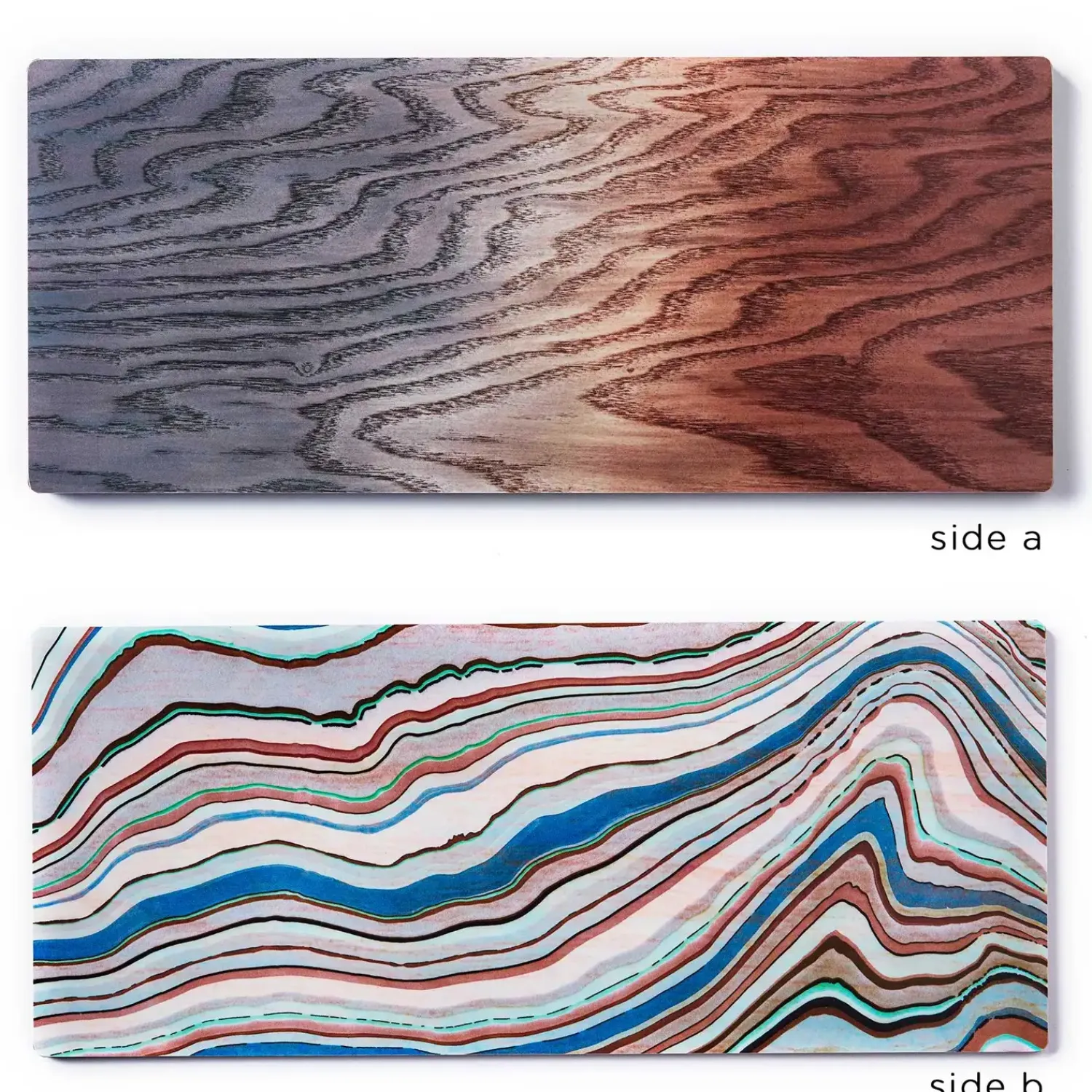 Tapasbakke - Tribute to Wood Tapas - Fad i Str. L - Blå - 40 x 17 cm^Applicata