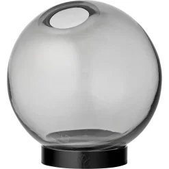 - Globe vase med fod - Medium - Sort*AYTM Discount