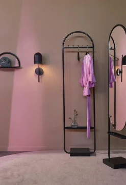 - LUCEO væglampe (Ø12 x D20,5 x H45 cm) - Sort/Klar^AYTM Hot