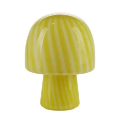 - Funghi bordlampe med striber - Gul*Bahne Sale