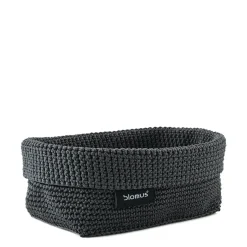 - Crochet Robe Basket - Anthracite - TELA*Blomus