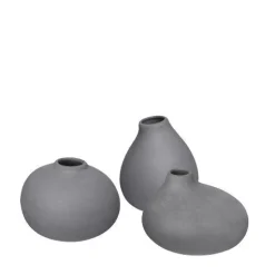 - Set 3 Vases - 3 x Pewter - NONA*Blomus New