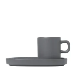 - Set of 2 Espresso Mugs - Pewter - PILAR^Blomus Online
