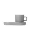 - Set of 2 Espresso Mugs 4pcs. - Mirage Gray - PILAR^Blomus Sale