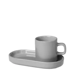 - Set of 2 Espresso Mugs 4pcs. - Mirage Gray - PILAR^Blomus Sale