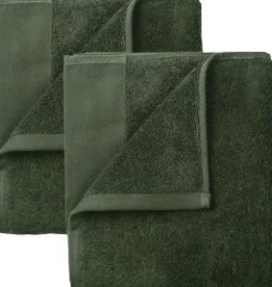 - Set of 2 Guest Hand Towels, 30 x 50 cm Agave Green - RIVA -*Blomus New
