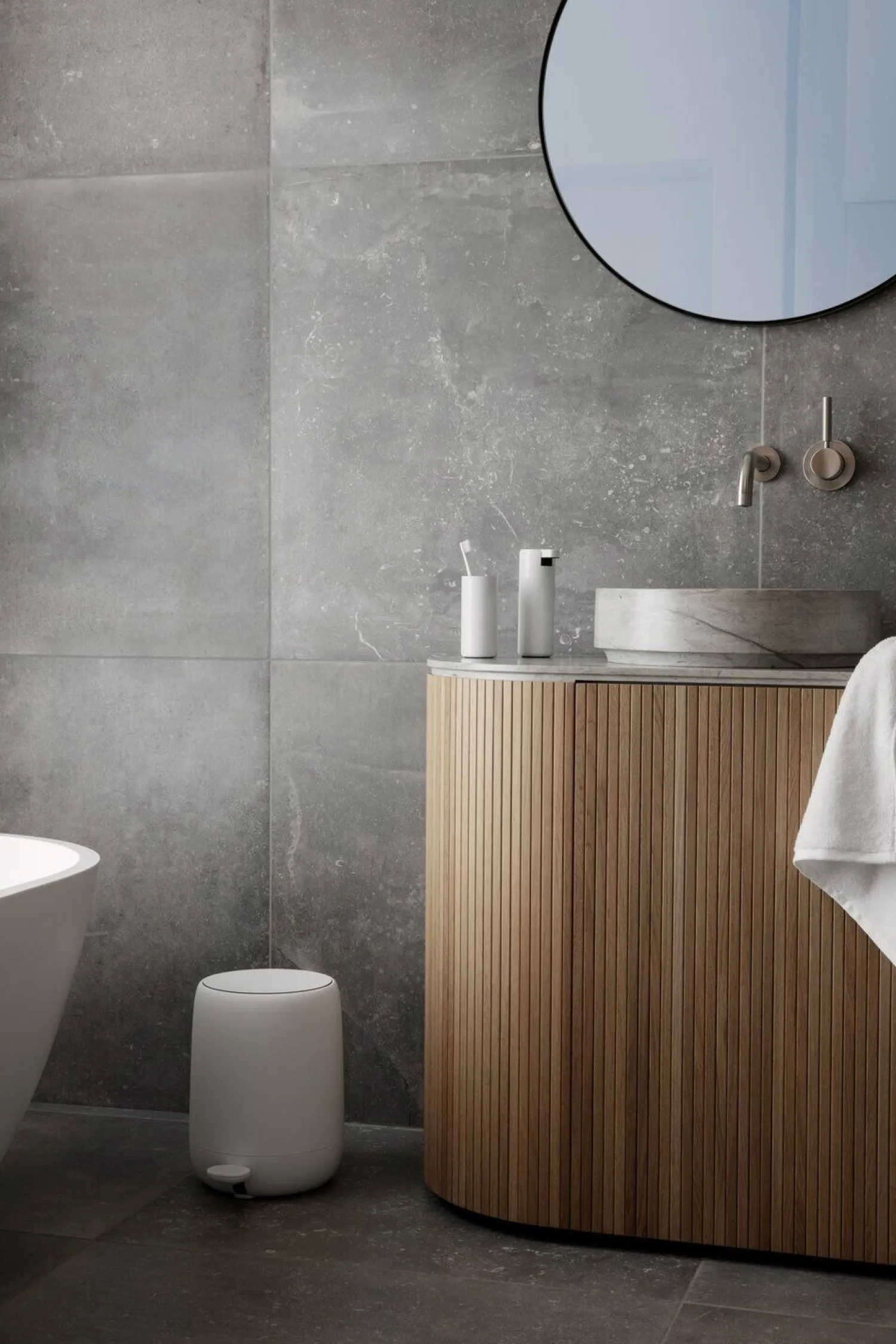 - Set of 2 Guest Hand Towels - Black - RIVA^Blomus Sale