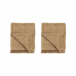 - Set of 2 Guest Hand Towels - Tan - FRINO^Blomus New