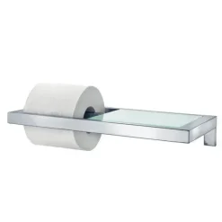 - Toilet Paper Holder with glass shelf - matt - MENOTO*Blomus Online