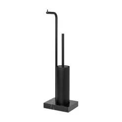 - Toilet Paper Holder and Brush - Black - MODO^Blomus New