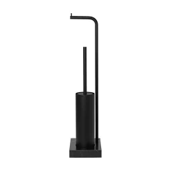 - Toilet Paper Holder and Brush - Black - MODO^Blomus New
