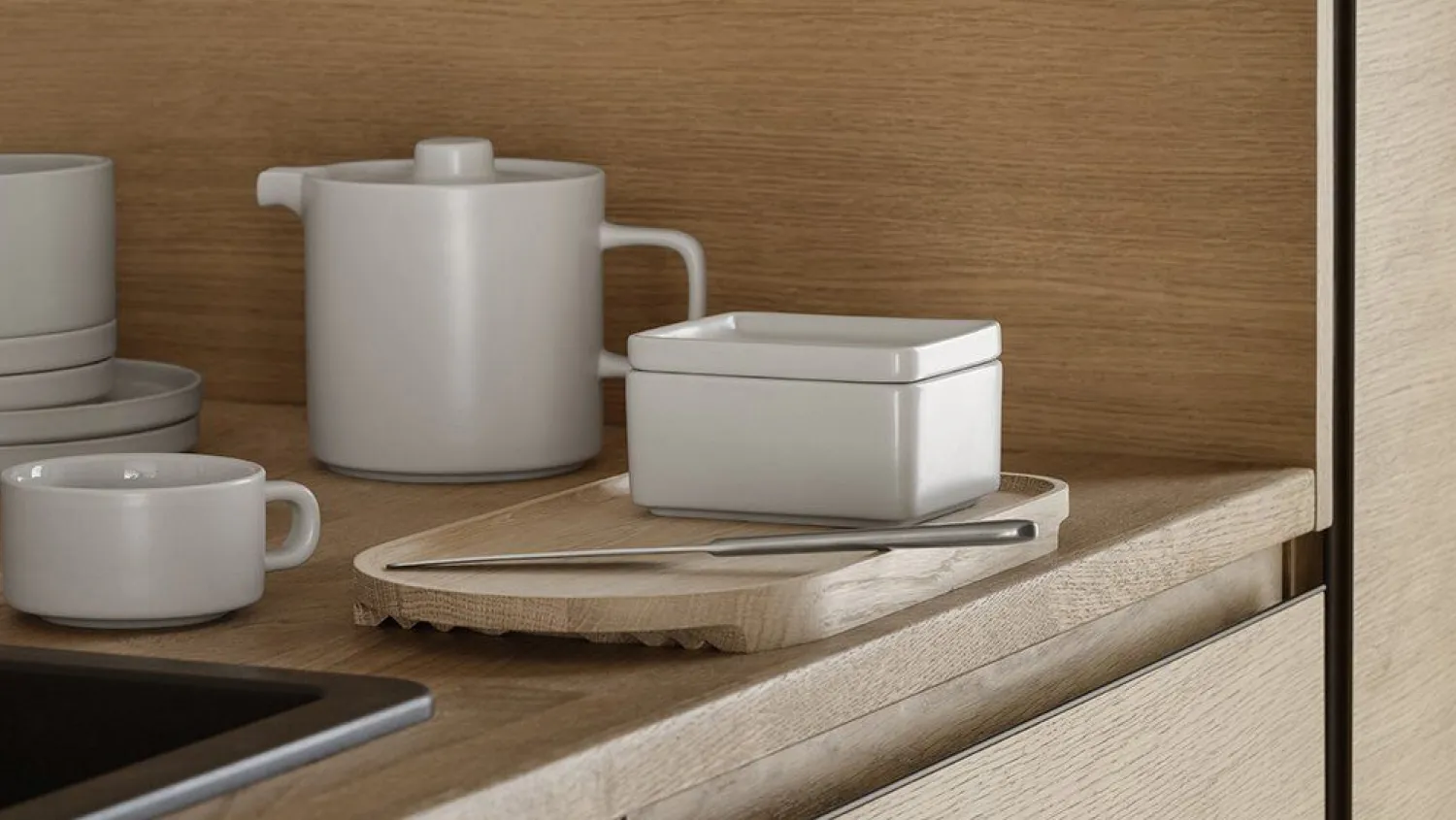 - Tray/Cutting Board - H 2 cm, B 17 cm, T 32 cm - ZEN^Blomus Hot