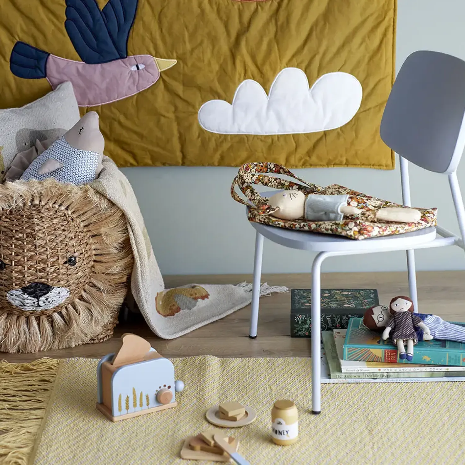 - Adda Legetøjsmad, Blå, Bøg^Bloomingville