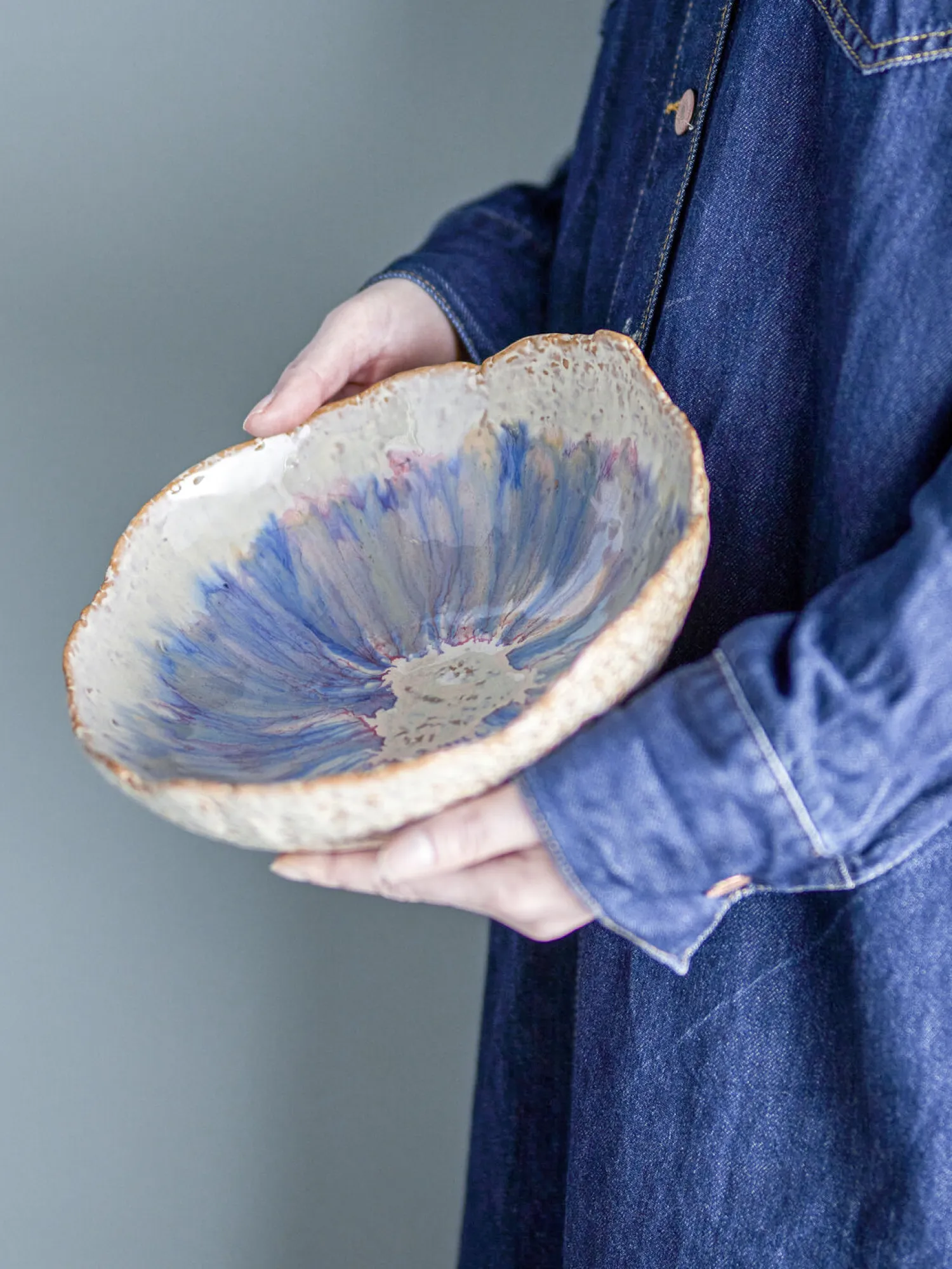 - Amalia Skål, Blå, Stentøj^Bloomingville Sale