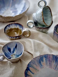 - Amalia Skål, Blå, Stentøj*Bloomingville Clearance