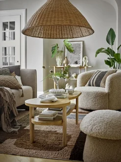 - Bocca Loungestol, Natur, Polyester^Bloomingville Outlet