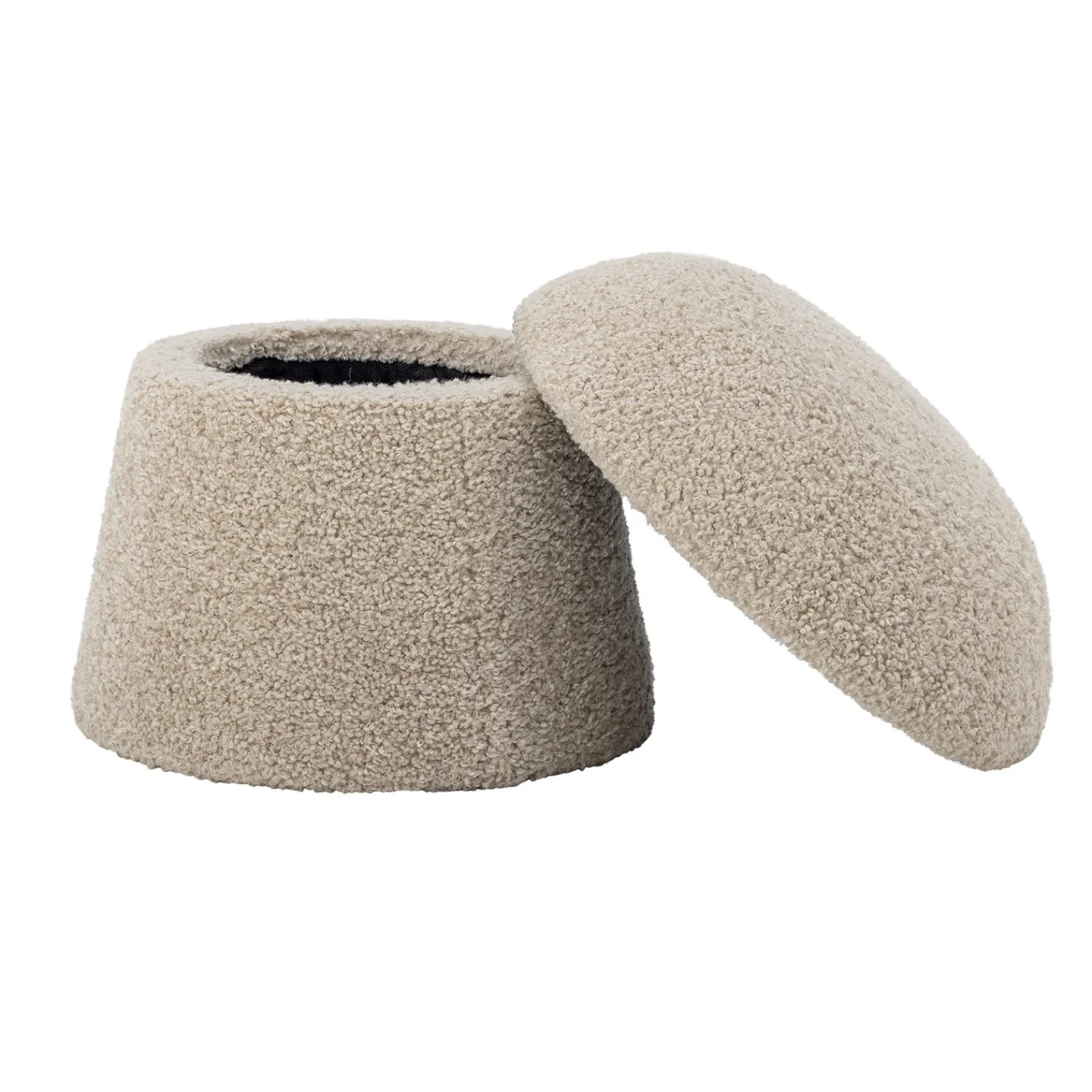 - Bocca Puf, Natur, Polyester*Bloomingville