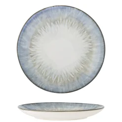 - Calen Tallerken, Blå, Stentøj*Bloomingville New