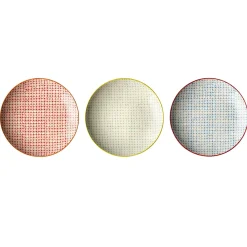 - Carla Tallerken, Rød, Stentøj - Sæt af 3 stk./Pris pr. tallerken*Bloomingville Outlet