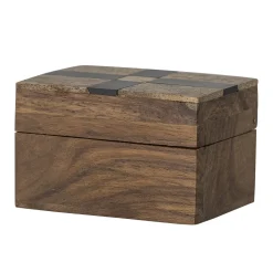 - Cemile Æske m/Låg, Brun, Mango^Bloomingville Clearance