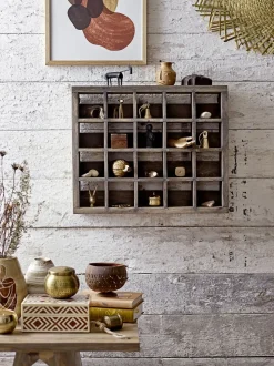 - Cemile Æske m/Låg, Brun, Mango^Bloomingville Clearance