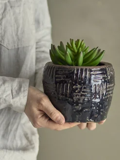 - Echeveria Kunstig Plante - Grøn, Plastik*Bloomingville Discount