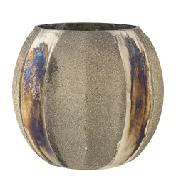 - Felecia Fyrfadsstage, Guld, Genanvendt Glas*Bloomingville