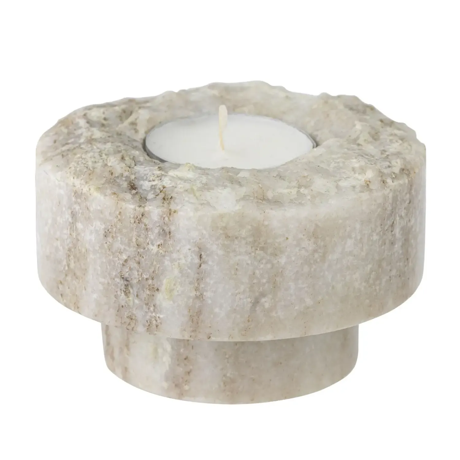 - Forli Fyrfadsstage, Natur, Marmor*Bloomingville