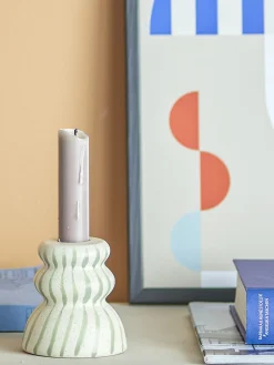 - Gabin Lysestage, Grøn, Stentøj*Bloomingville